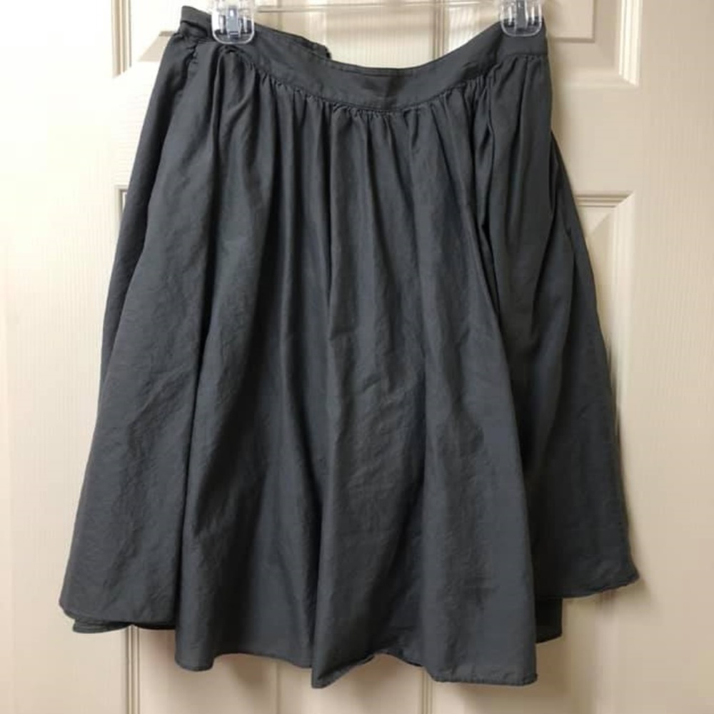 J Crew dark gray Jardin skirt Sz 2